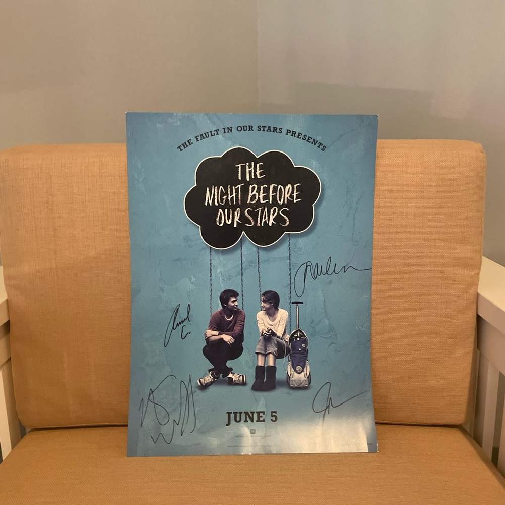 Autographed The Fault in Our Stars Poster